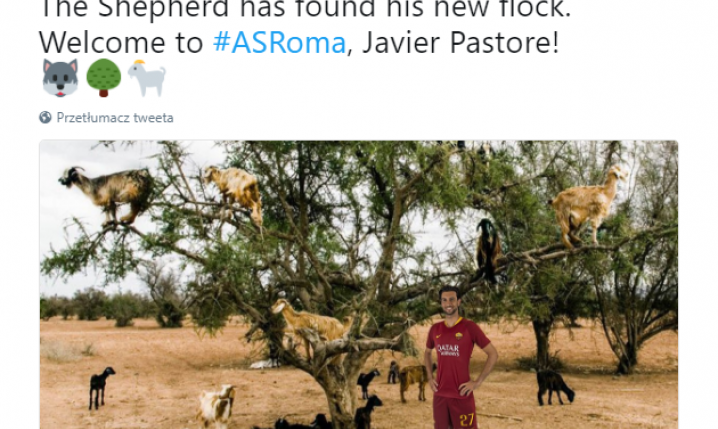 Roma w ORYGINALNY sposób ogłosiła transfer Pastore xD